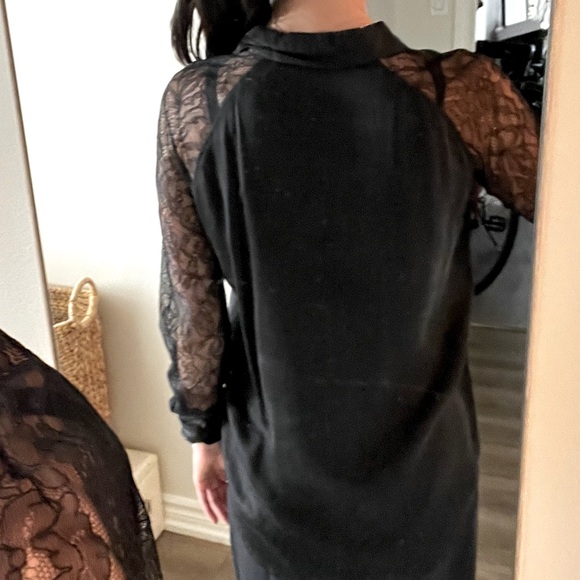 Equipment 100% silk lace sleeve blouse - Picture 4 of 9